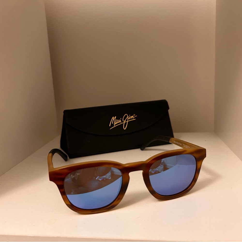 Maui Jim Brown Sunglasses with Blue Lenses
